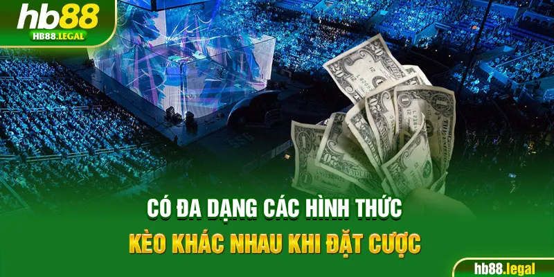 Có đa dạng các hình thức kèo khác nhau khi đặt cược