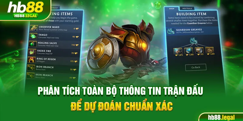 Phân tích toàn bộ thông tin trận đấu để dự đoán chuẩn xác