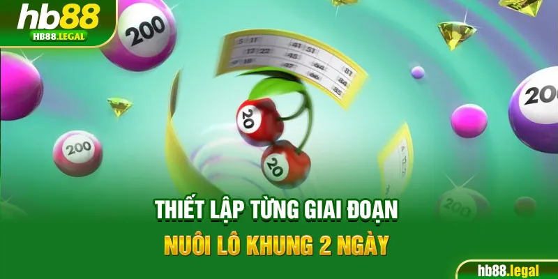 Thiết lập từng giai đoạn nuôi lô khung 2 ngày